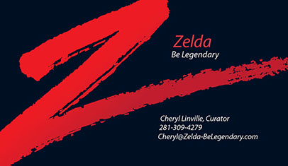 Zelda-Be Legendary business card, unique gifts.